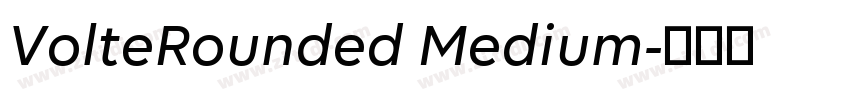 VolteRounded Medium字体转换